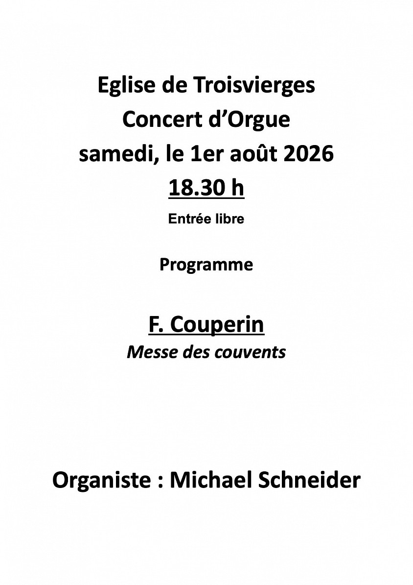 Concert Orgue